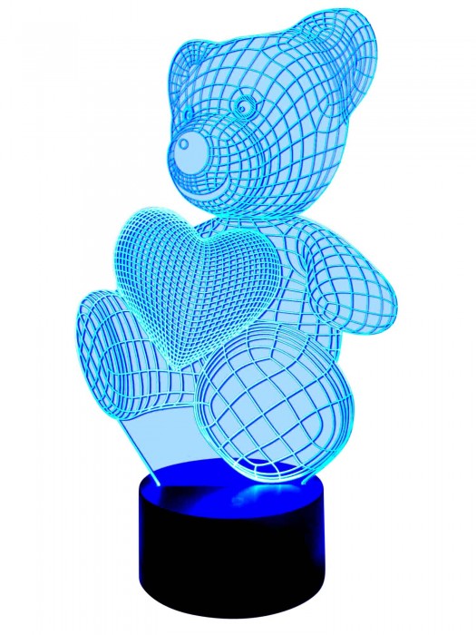 3D Lampe niedlicher Teddybär