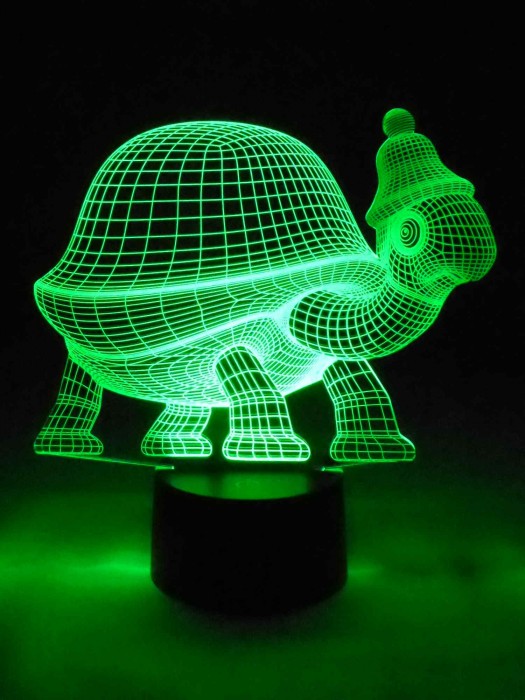 3D Led Lampe Schildkröte