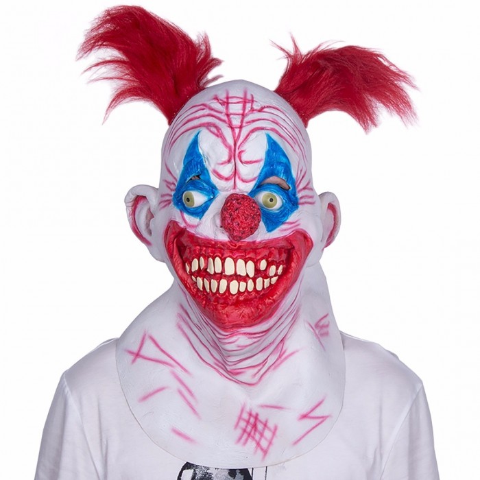 Latex Maske crazy Clown