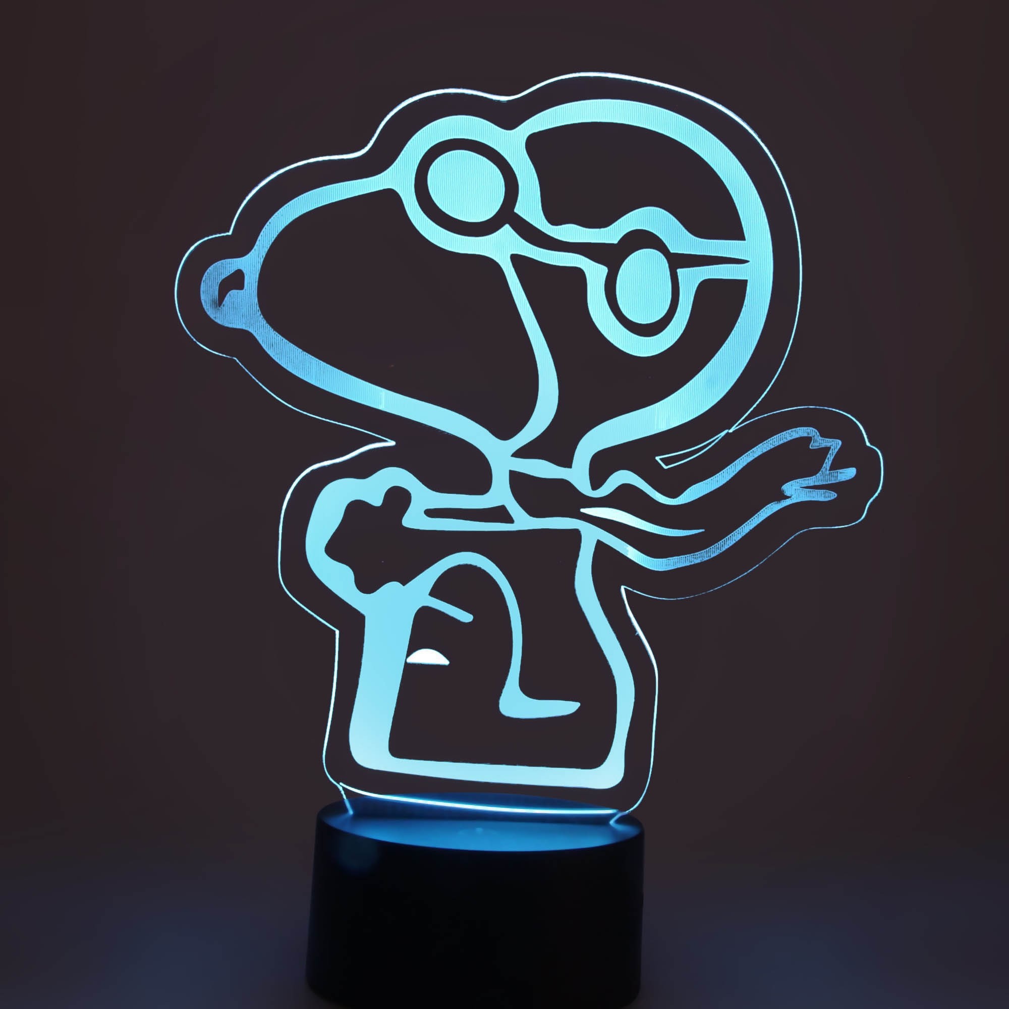 Peanuts Snoopy 3D LED Tischlampe Nachtlicht Nachttischlampe Expressversand