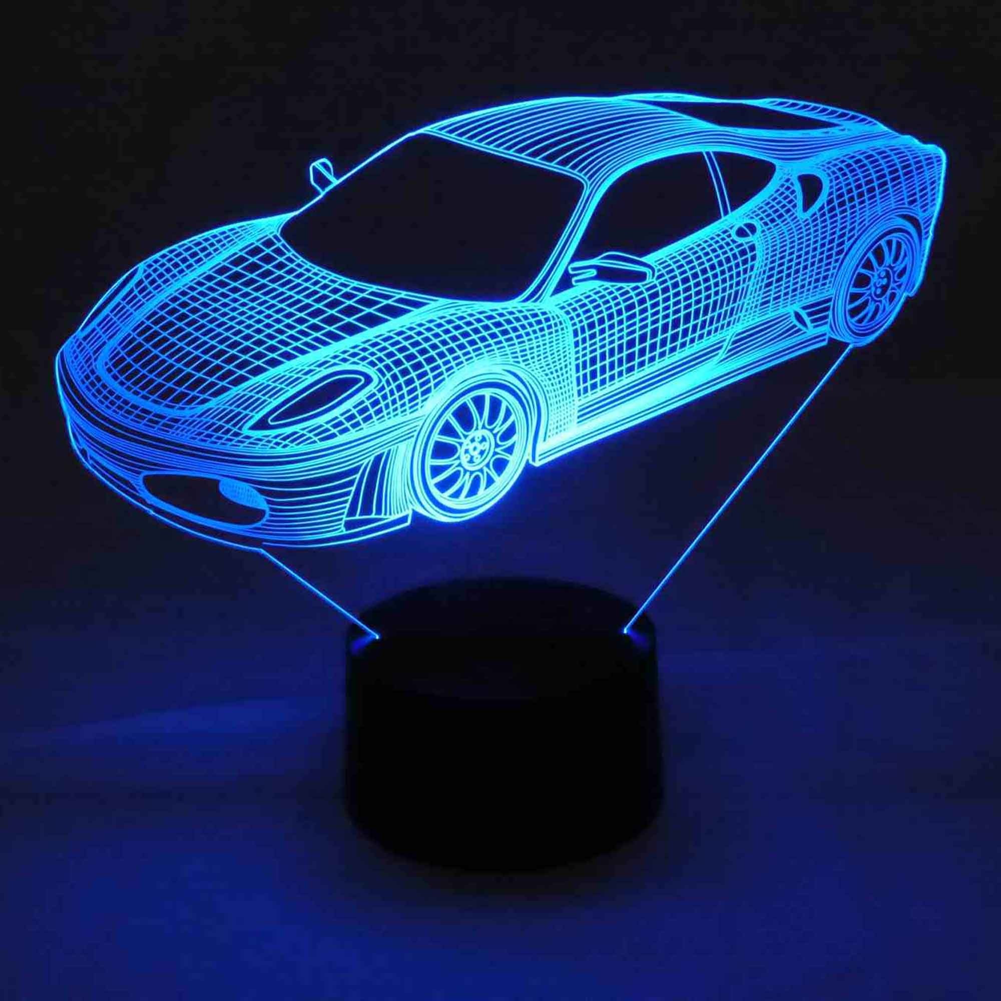 originelle 3D Effekt LED-Lampe Werner Farbwechsel-Licht Tischleuchte Tischlampe 