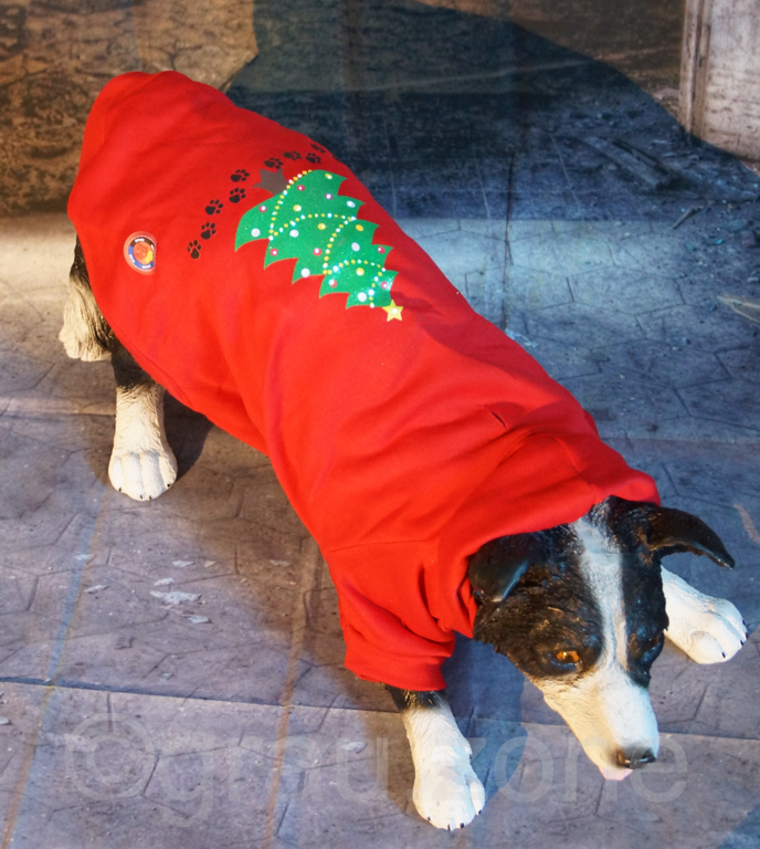gestreifter Pullover für Weihnachten Balacoo Hundepullover für Weihnachten Hunde-Rollkragenpullover Winter Narren-Kostüm für Hunde Rot und Weiß, Größe XXS