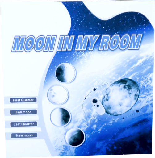 3D Mondlicht-Lampe Im 5 Sekunden Takt erscheinen 12 Mondphasen im Kinderzimmer