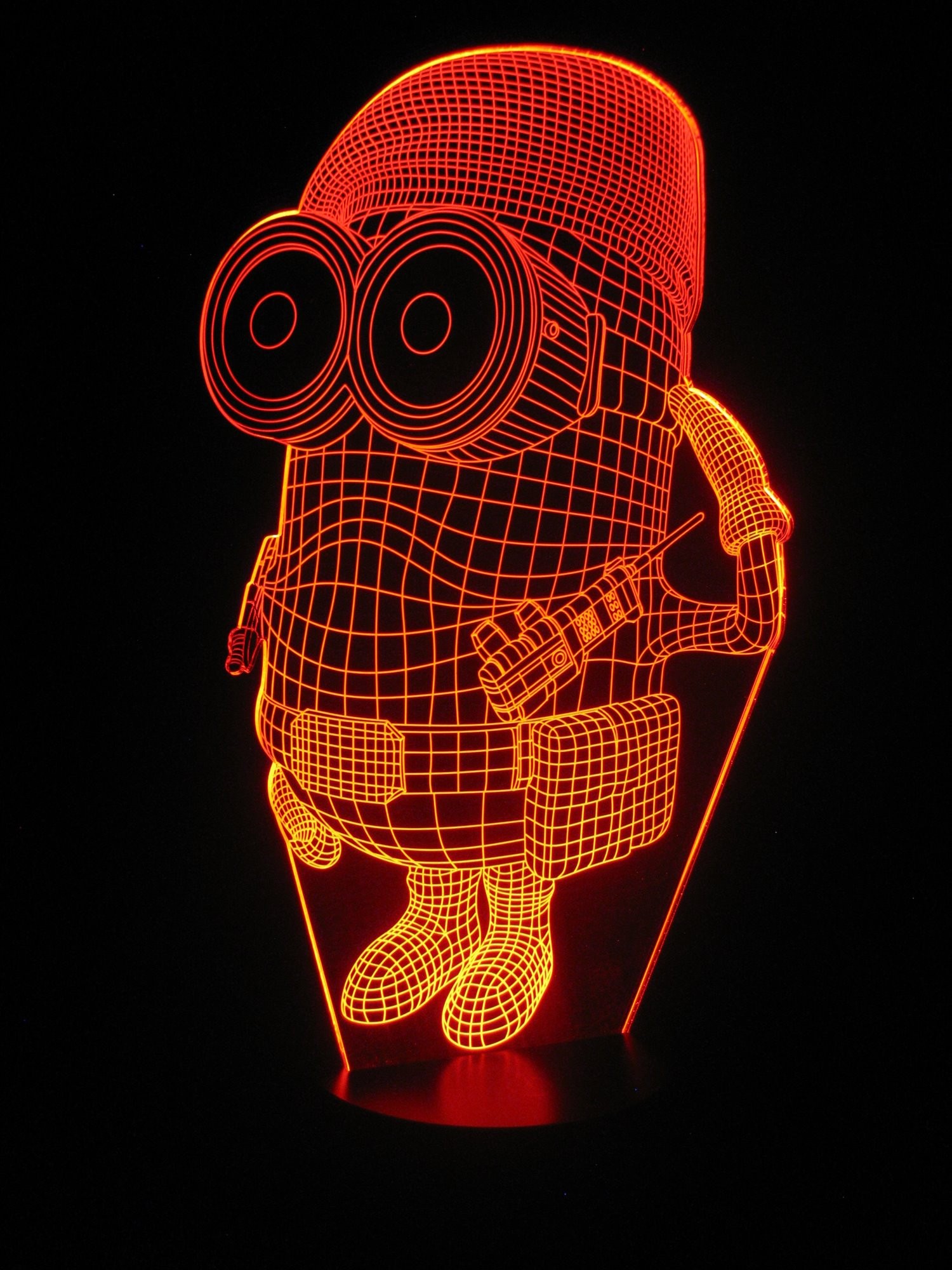 originelle 3D LED-Lampe Ernie und Bert Mehrfarben Tischlampe Kinderzimmerlampe 