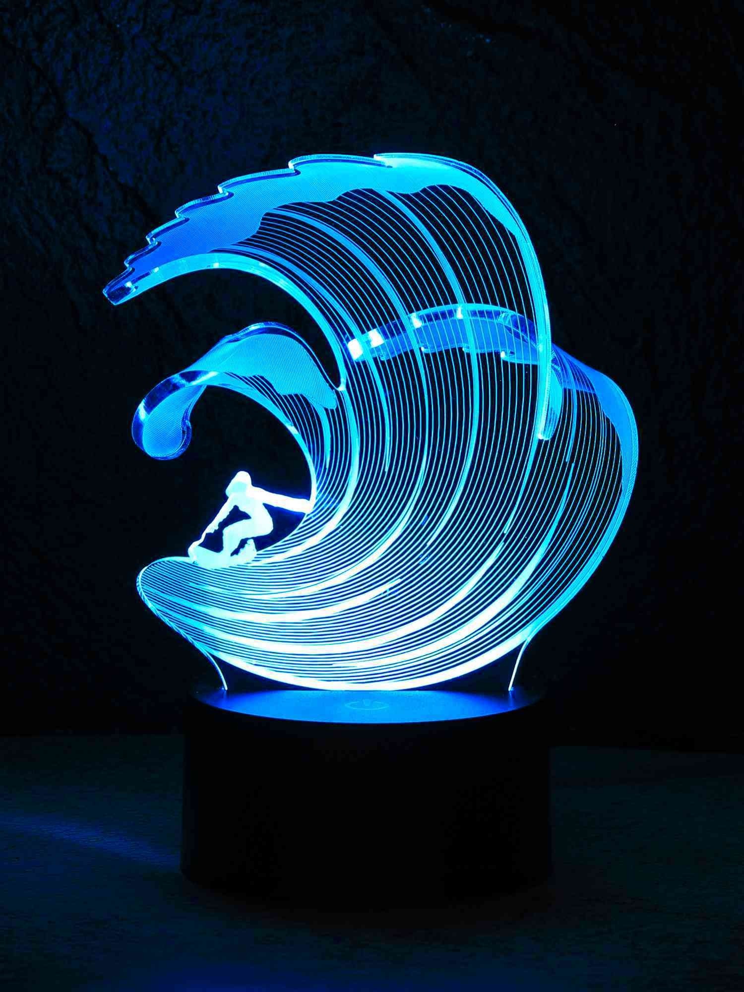 originelle 3D LED-Lampe Cleopatra Farbwechsel Tischlampe Wohnlicht Nachttischlam 