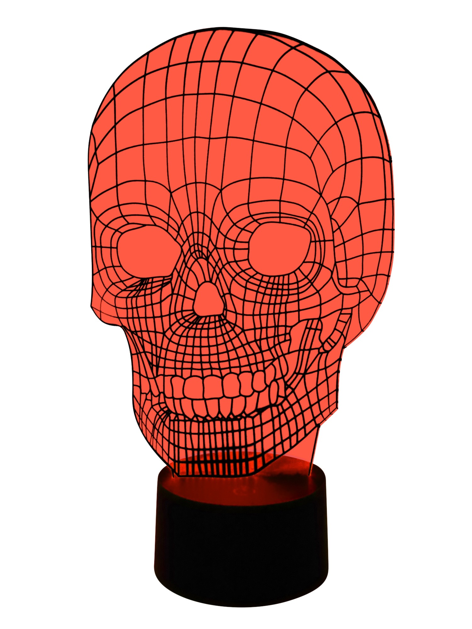 originelle 3D LED-Lampe Totenkopf Nachttischlampe Skull Toten