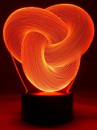 originelle 3D LED-Lampe Designerlampe Stimmungslicht Wohnlicht Motivlampe Magischer Ring