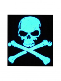 Ultimatives LED T-Shirt (Männer) mit EL Panel Motiv Piratenflagge