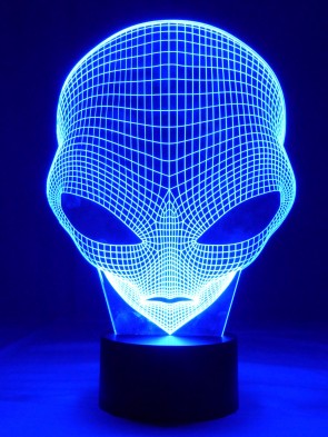 originelle 3D LED-Lampe Alien Nachtischlampe Tischleuchte Deko Wohnlicht