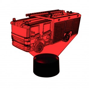 originelle 3D Lampe Feuerwehr