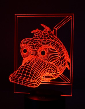 3D LED-Lampe Ente RGB Mehrfarben Kinderzimmerlampe Nachttischlampe Tischlampe 