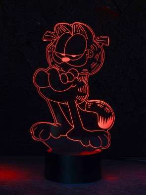 3D LED-Lampe Katze Mehrfarben-Licht Tischlampe Kinderzimmerlampe Wohnlicht Nachttischlampe Tischleuchte 