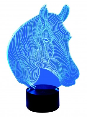 3D Lampe Motiv Pferd