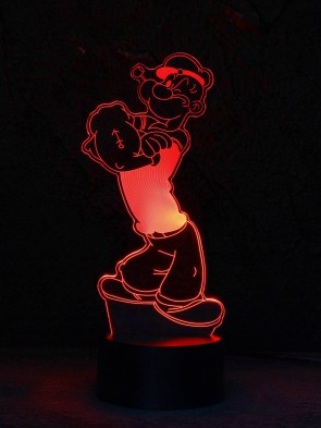  3D LED Lampe Mehrfarben-Lich niedliche  Kinderzimmerlampe Seemann Wohnlicht Nachttischlampe Tisch-Leuchte