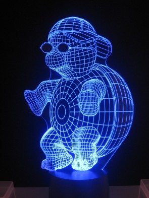 3D LED-Lampe Schildkröte Kinderzimmerlampe  Tischlampe Nachttischlampe Leuchte