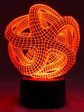 originelle 3D LED-Lampe Designerlampe Stimmungslicht Wohnlicht Tischleuchte Motivlampe Seestern