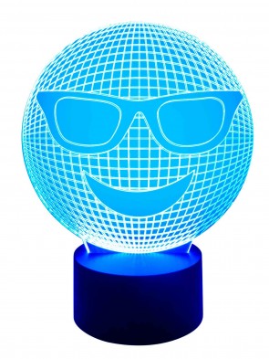 3D Lampe Smiley