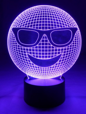 3D LED-Lampe Smiley Emoticons Mehrfarben Tischlampe Nachtlicht RGB Tischleuchte 