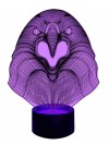 3D LED-Lampe Adler Kinderzimmer Tischlampe RGB Lampen Wohnlicht Nachttischlampe