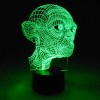 3D LED-Lampe Alien Mehrfarben Nachttischlampe Tischlampe Wohnlicht Motiv Monster