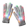 LED-Handschuhe leuchtende Regenbogen Mehrfarben Fingerhandschuhe 