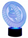 originelle 3D LED-Lampe Designerlampe Stimmungslicht Wohnlicht Motivlampe Magischer Kreis