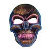 Led Leucht-Maske Totenkopf Halloween Gesichtsmaske Skull Karneval Fasching Maskerade Fastnacht