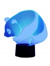 originelle 3D LED-Lampe Farbwechsellicht Wohnlicht Tischlampe Tischleuchte Motivlampe Panda Bär