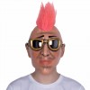 Karneval Fastnacht Fasching Maske Punker mit Spiegelbrille als Partymaske Kostüm