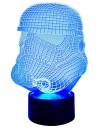 originelle 3D LED-Lampe Krieger Farbwechsel Nachttischlampe Tischleuchte Kinderzimmer Tischlampe