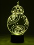 Star-Wars 3D LED Tischlampe BB-8