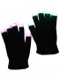 Handschuhe, schwarz, blinkend 