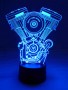 Tischlampe 3D V2 Motor luftgekühlt