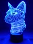 3D Lampe Katze