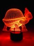 3D Lampe Schildkröte