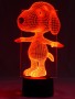 3D LED-Lampe Snoopy
