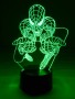 3D Tischlampe Spinne