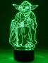  3D Lampe Alien Kämpfer Lichtschwert 