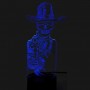3D LED Lampe Cowboy