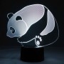 3D LED Lampe Panda Bär