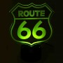 Wohnzimmer 3D Led Lampe Route 66