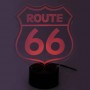 3D Tischlampe Route 66