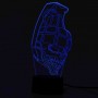 3D Nachttischlampe Granate