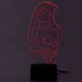 3D LED Beleuchtung Handgranate