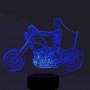 3D Beleuchtung Motorrad Fahrer
