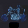3D LED Nachttischlampe Motorradfahrer
